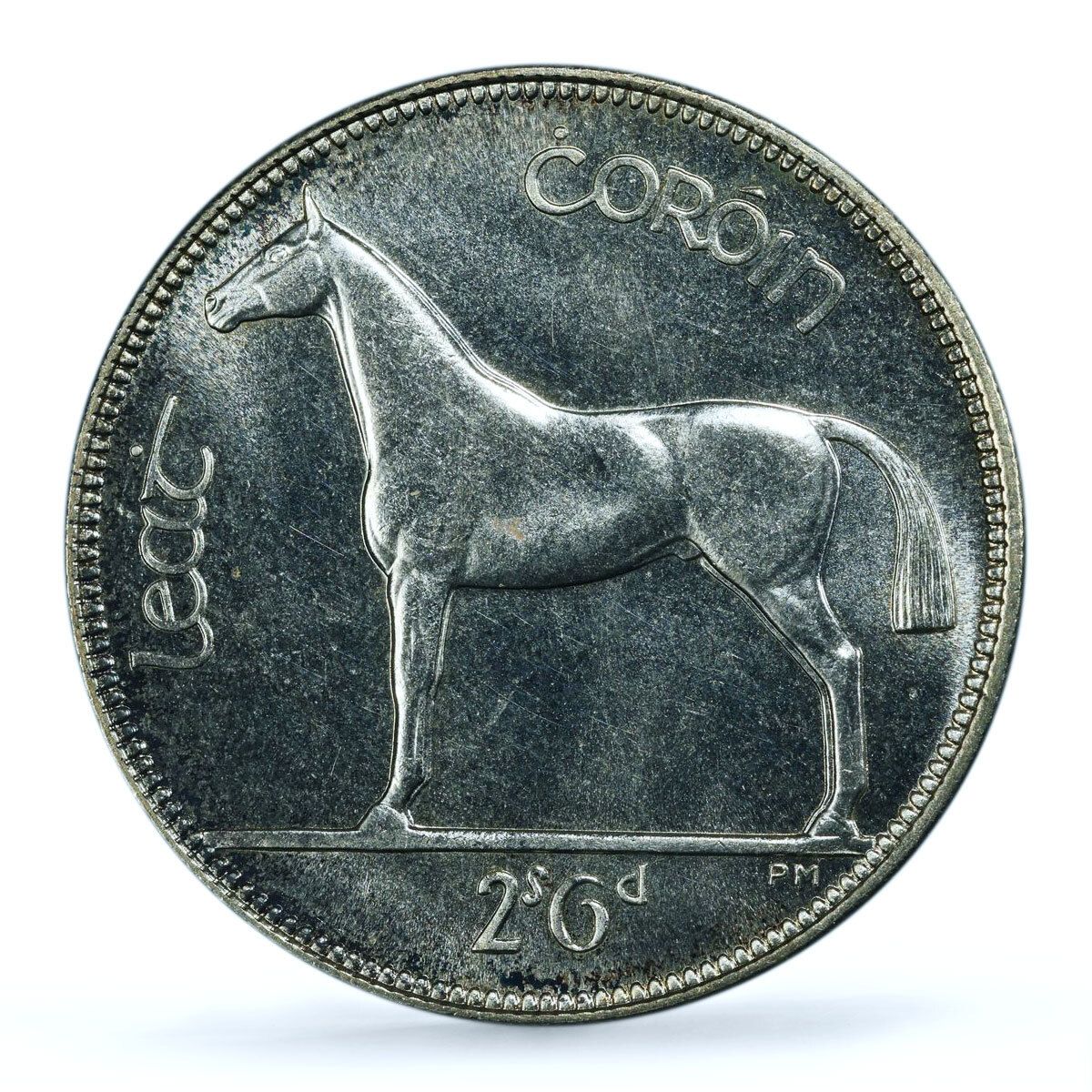 アイルランド 1/2クラウン 2シリング/6ペンス 国貨幣 馬 PR65 PCGS