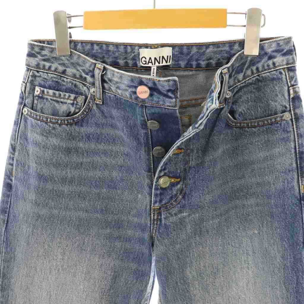 ガニー GANNI LOVY デニムパンツ ジーンズ ボランフライ コットン 28W