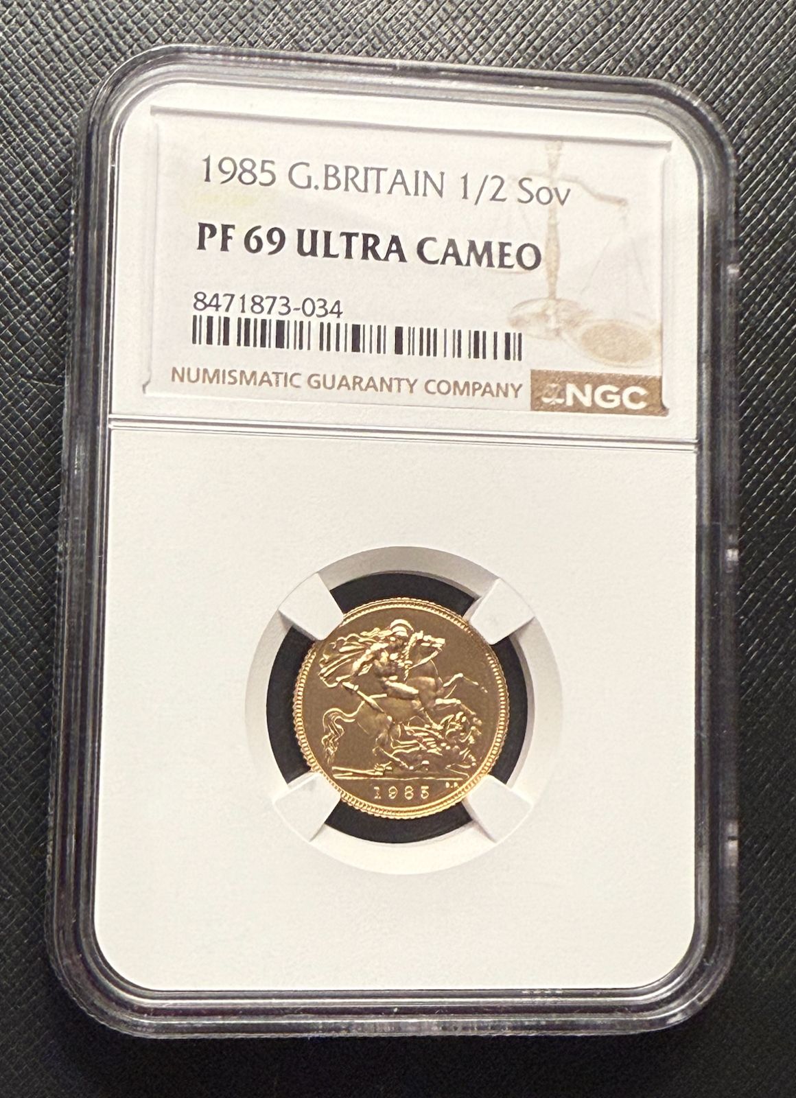 イギリス 1985年 金貨 1/2ソブリン NGC PF69UC - メルカリ