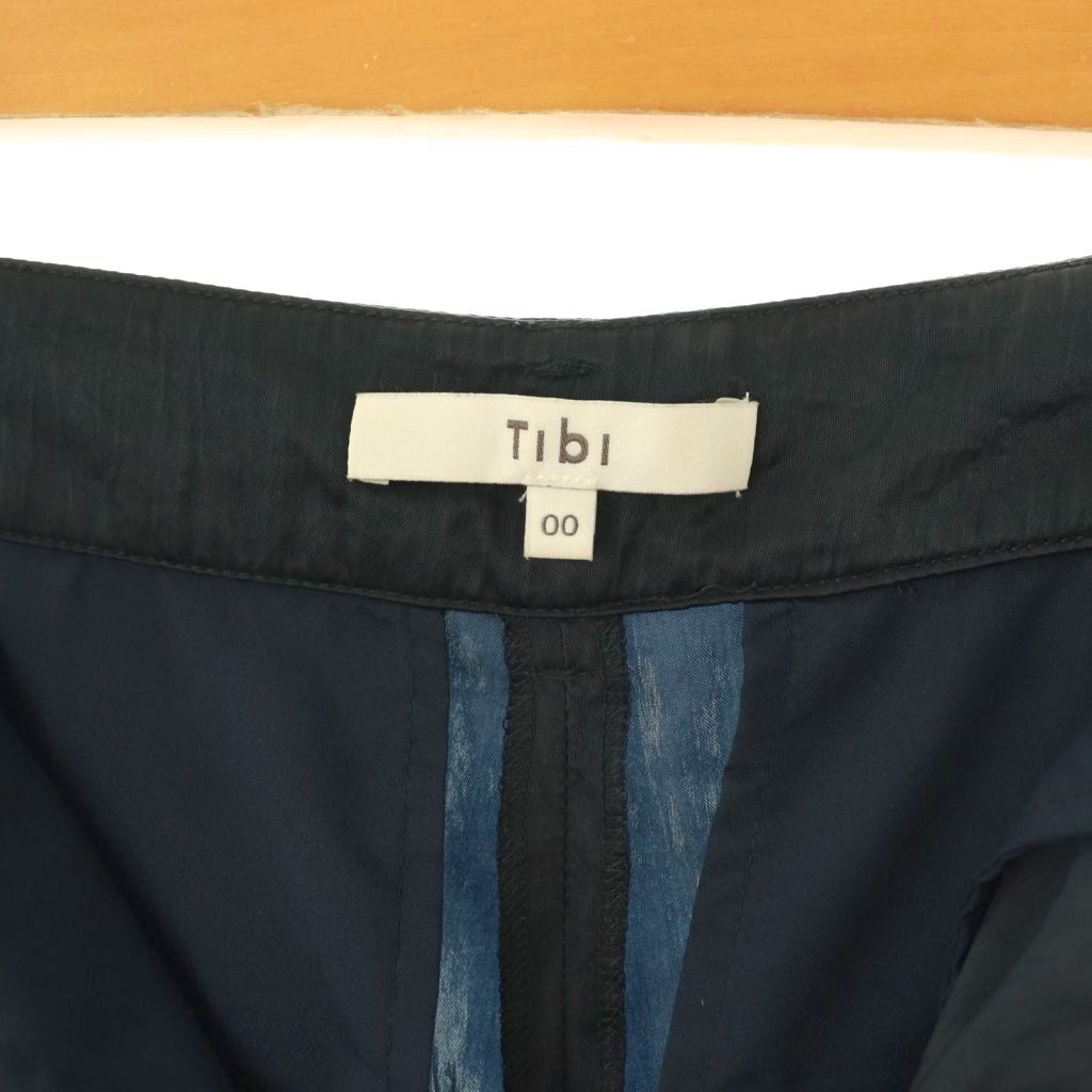 【中古】ティビ tibi Deuxieme Classe取扱 SHINY NYLON カーゴパンツ ワイドパンツ 00 ネイビー /ES レディース ティビ tibi Deuxieme Classe取扱 SHINY NYLON カーゴパンツ ワイド
