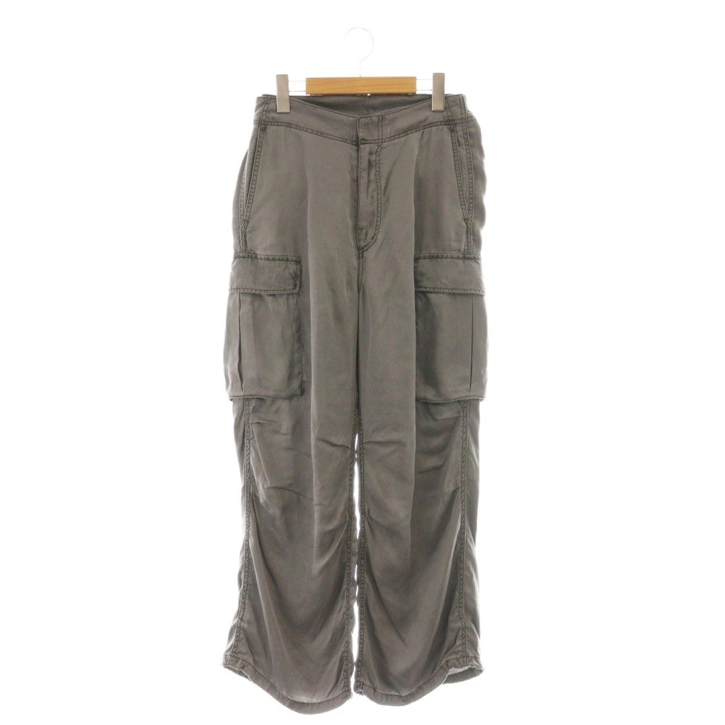 エーピーストゥディオ AP STUDIO 25SS ピグメントカーゴパンツ サテン