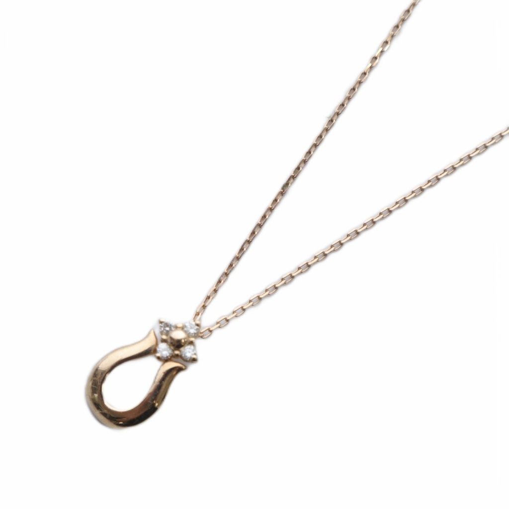 VENDOME AOYAMA ヴァンドーム青山 50周年記念限定 ホースシューダイヤネックレス ペンダント K10 ピンブローチ付き ゴールド /YO21