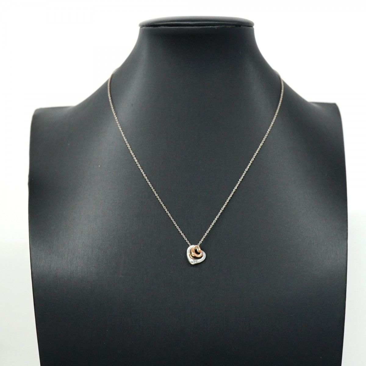 ティファニー　tiffany　 ネックレス　925 中古 5job0775】ティファニー ネックレス ダブルオープンハート K18PG