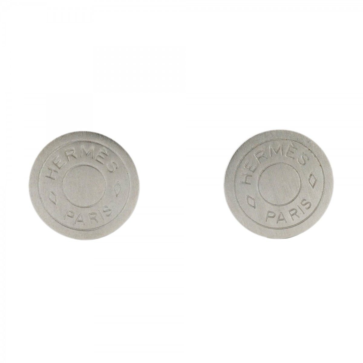 5 job 0779 エルメス イヤリング セリエ メタル シルバー レディース
