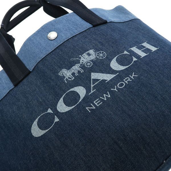 コーチ デニムトート コレクション 91131【Aランク】【】 美品□COACH