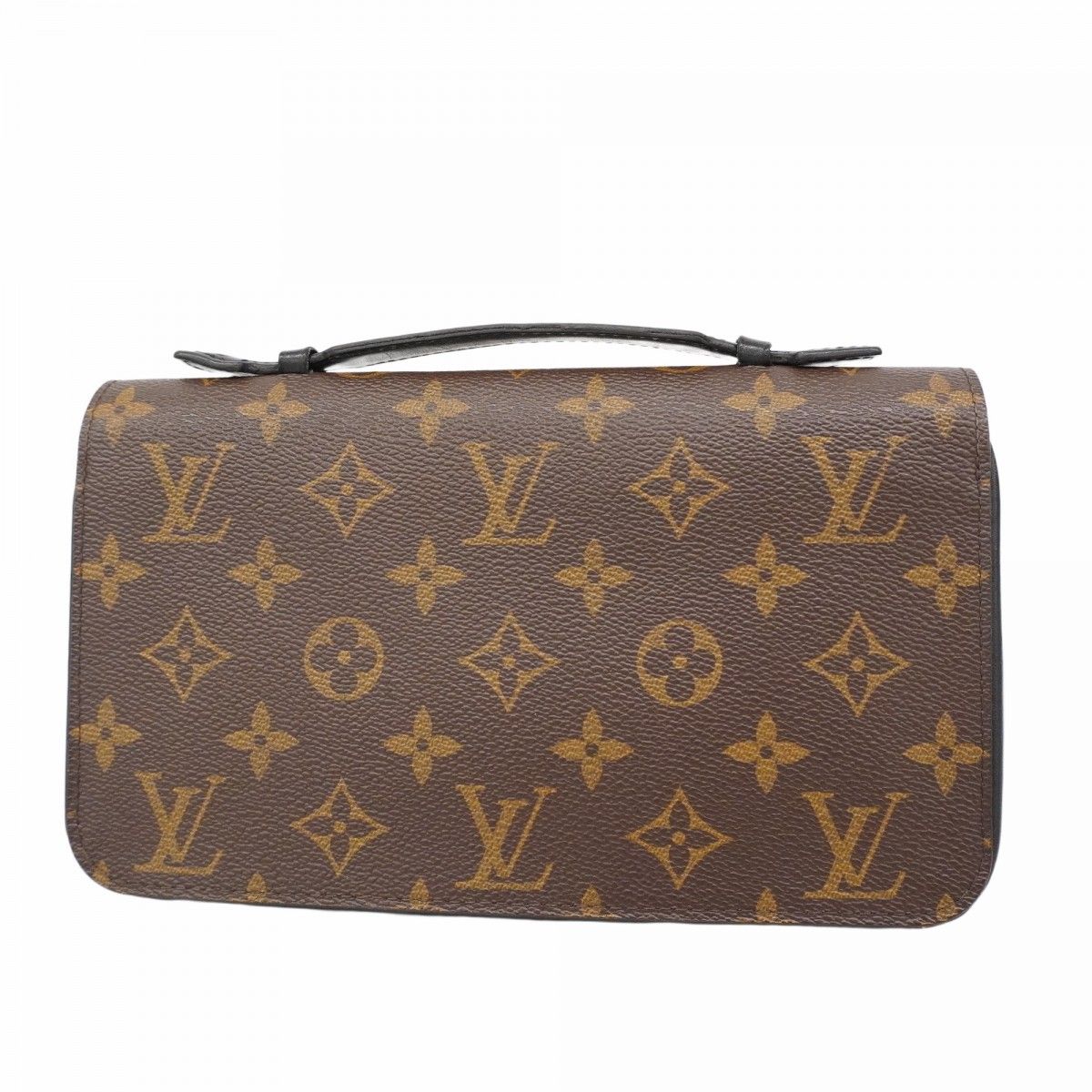 5 pa 1026 ルイヴィトン 長財布 モノグラム マカサー ジッピーXL M 61506 ブラウン メンズ