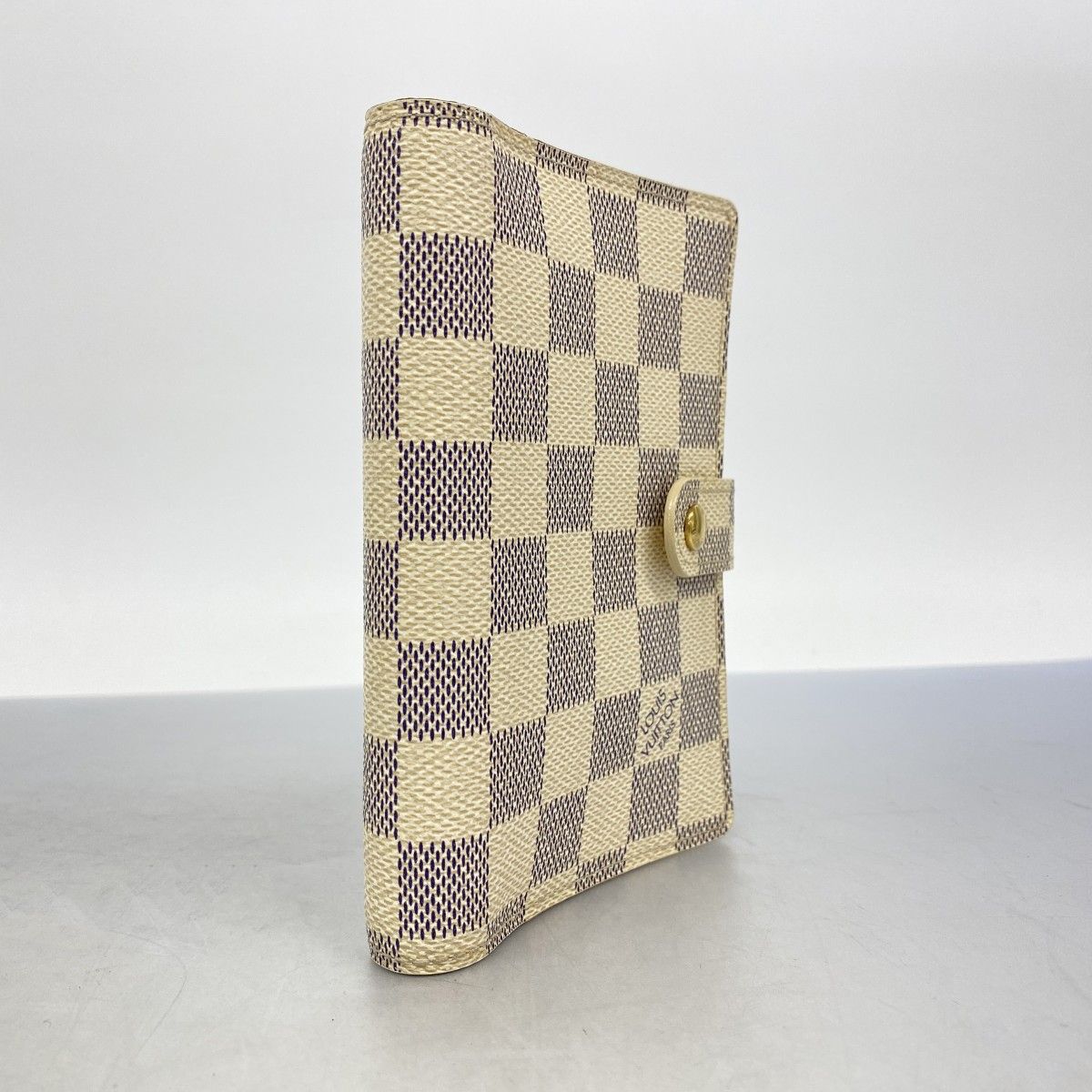 5pa0758】ルイヴィトン 手帳カバー ダミエ・アズール アジェンダPM