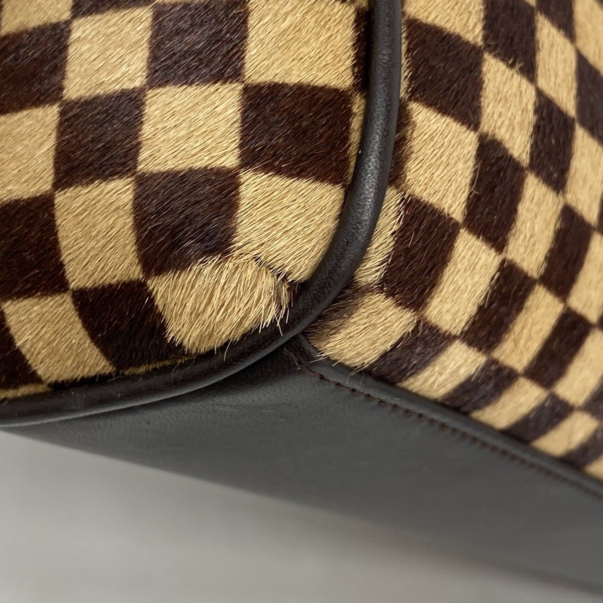 5pa0623】ルイヴィトン ハンドバッグ ダミエ・ソバージュ ライオン