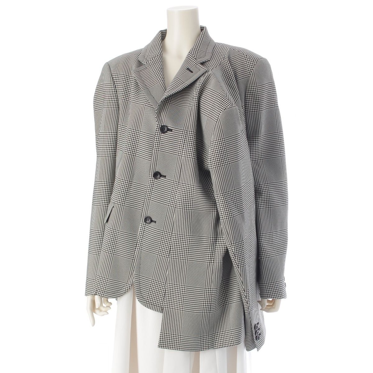 コムデギャルソン AD2024 4つ袖 千鳥 チェック柄 ジャケット GN-J001