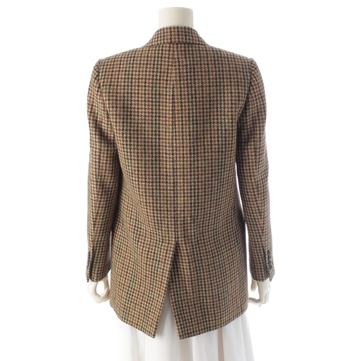 セリーヌ　チェック柄テーラードジャケット CELINE / セリーヌ | チェック テーラードジャケット | ネイビー