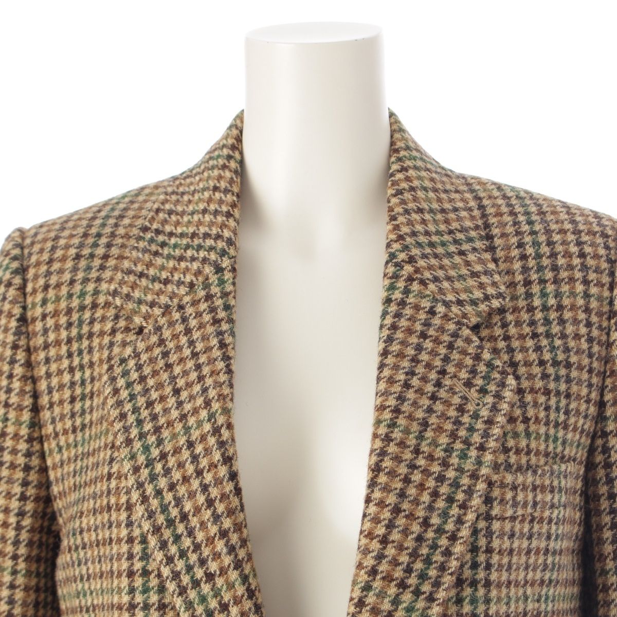 セリーヌ 19AW ウール チェック 2B テーラードジャケット 2V441223F