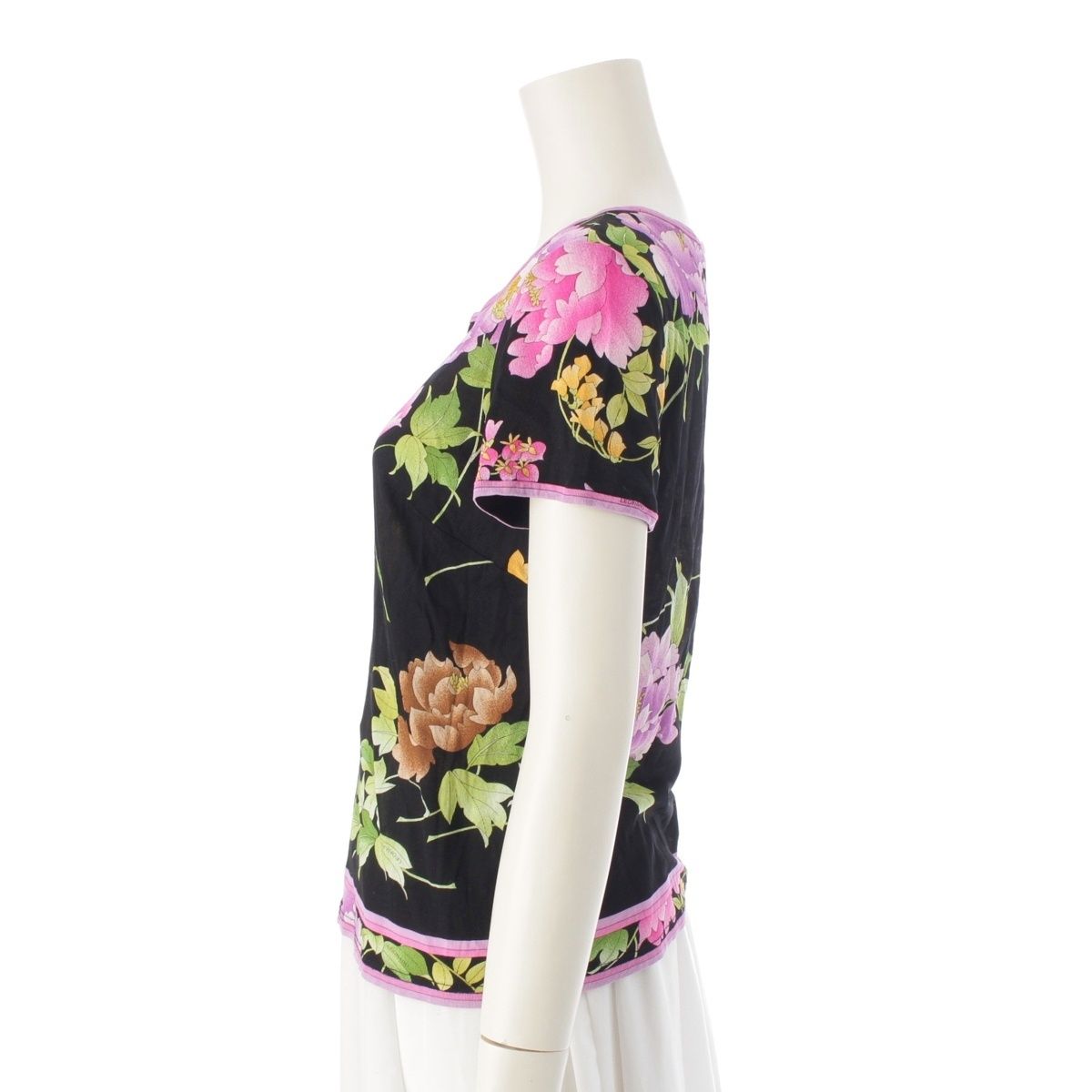 レオナール レオナール ファッション Tシャツ カットソー 半袖 花柄 M