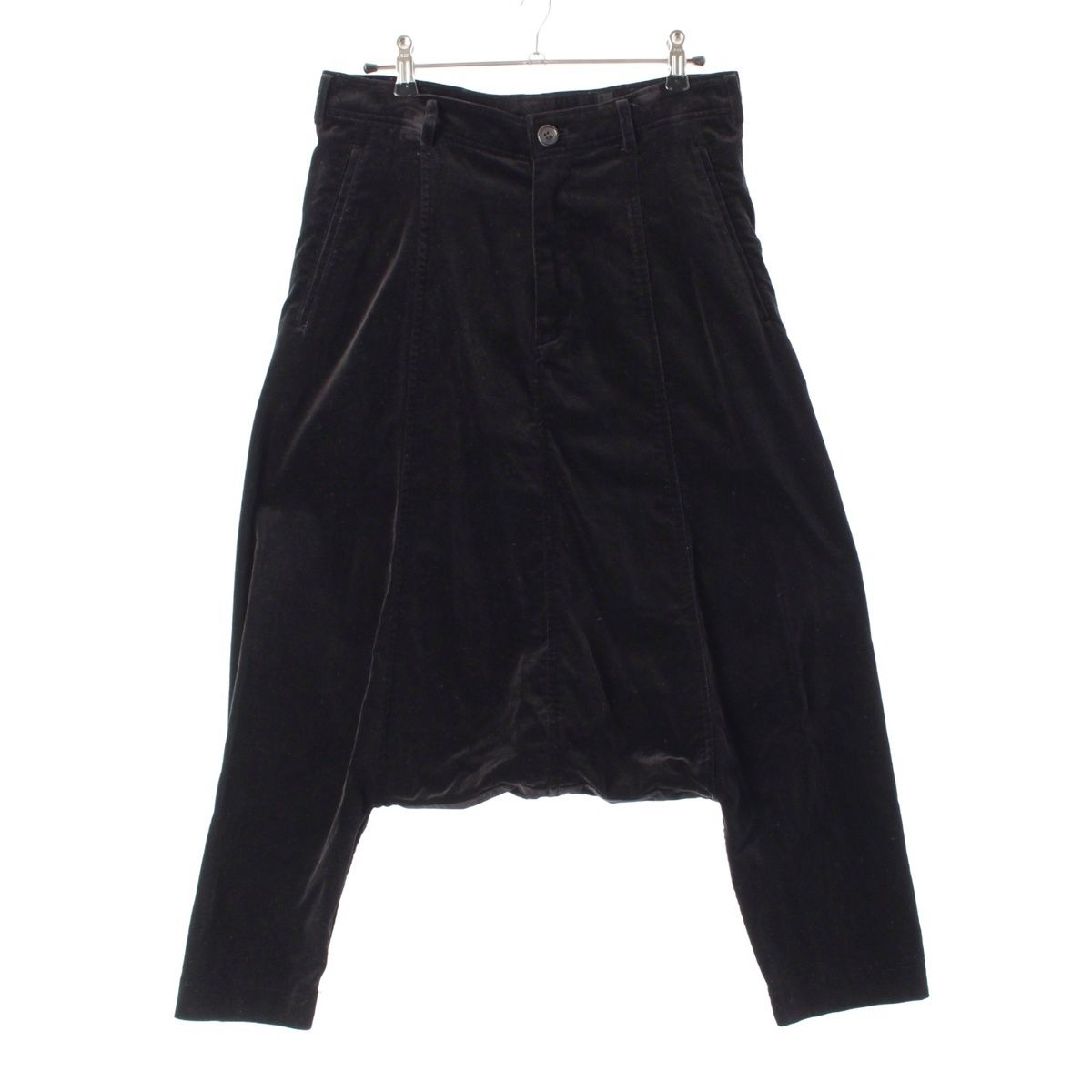 コムデギャルソン AD 2007 07 AW ベロア サルエルパンツ ボトムス GT-P 028 ブラック SS