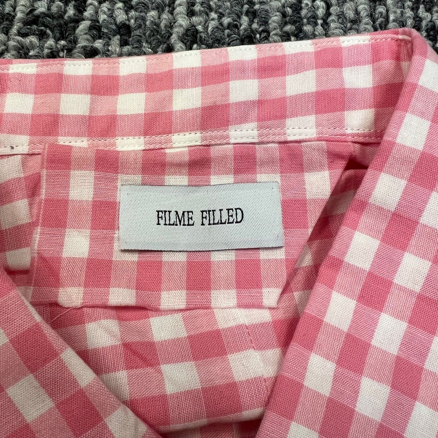 参考上代37400円 未使用品 FILME FILLED Distortion Collar Shirt 