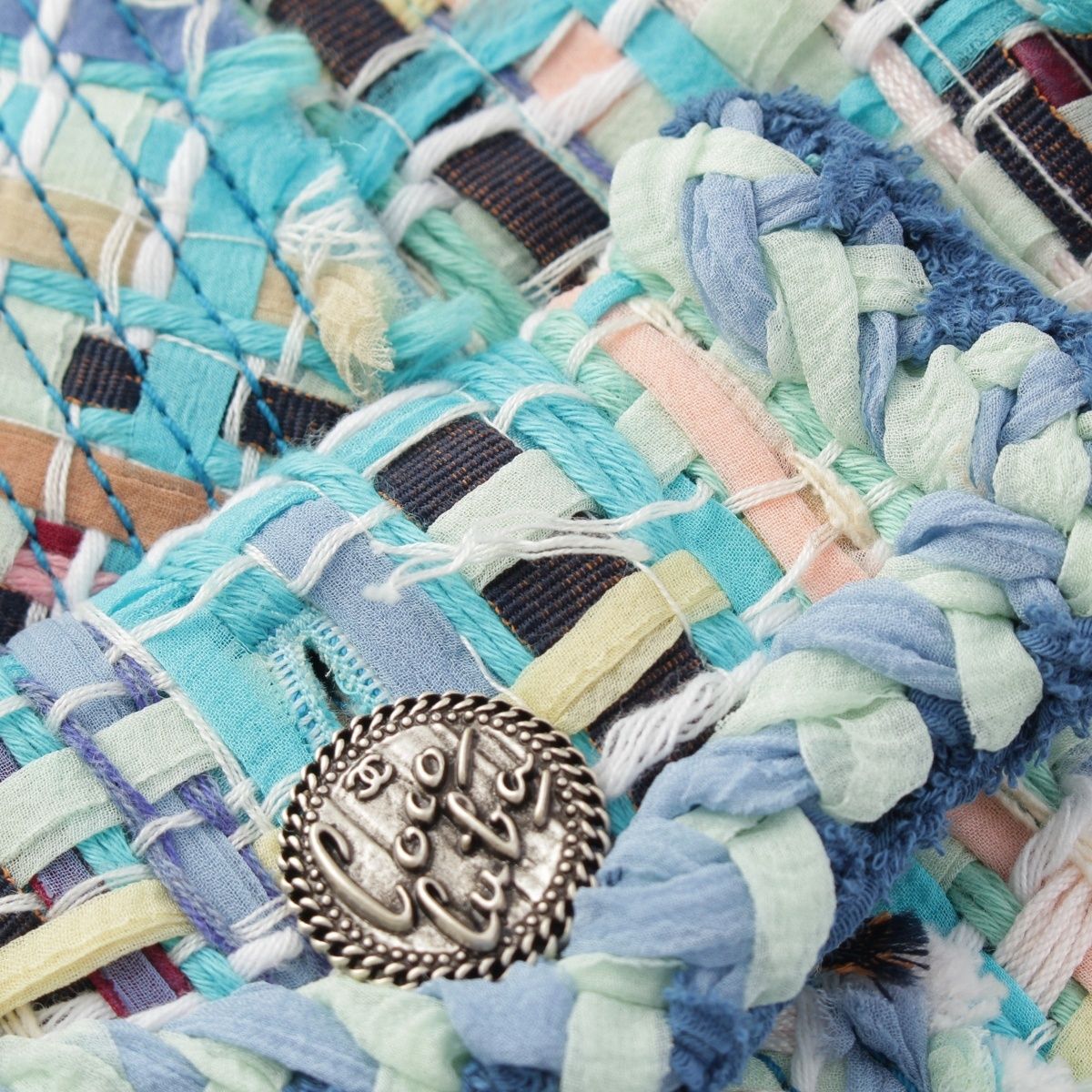 シャネル シルク コットン COCO CUBA ツイード 4ポケット ノーカラー