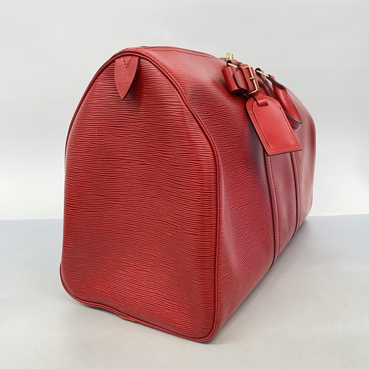 ルイ・ヴィトン　ボストンバック　キーポル50 レッド ルイヴィトン/ボストンバッグ/キーポルバンドリエール50/ポピーレッド
