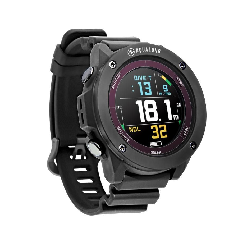 AQUALUNG Calm ACT ダイブコンピューター BK 黒色 カルム アクト 液晶 大画面 ソーラー補助発電 CalmACT アクアラング