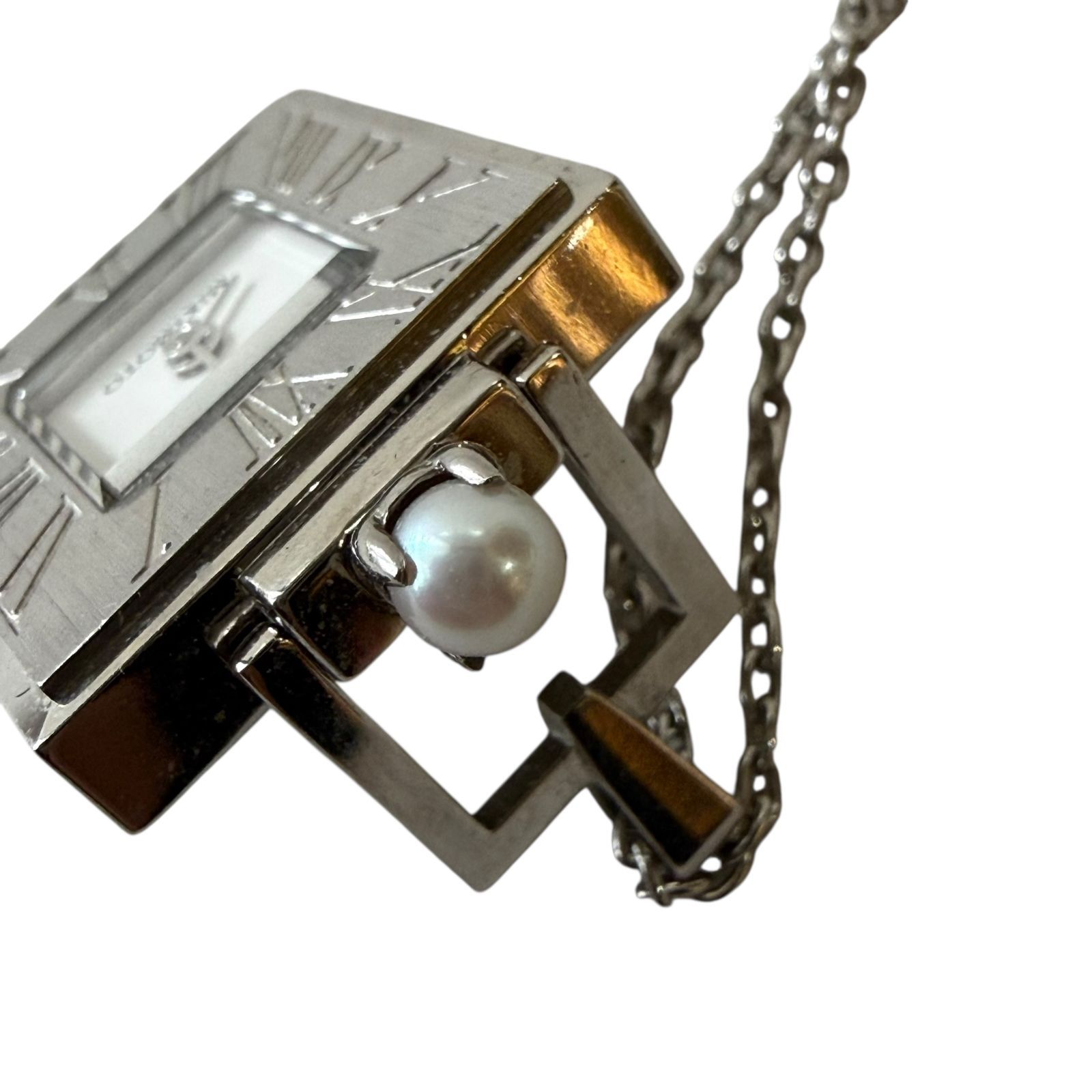 JALオリジナルパールペンダントウォッチ NNS-8018PF 説明書 箱 有 楽天