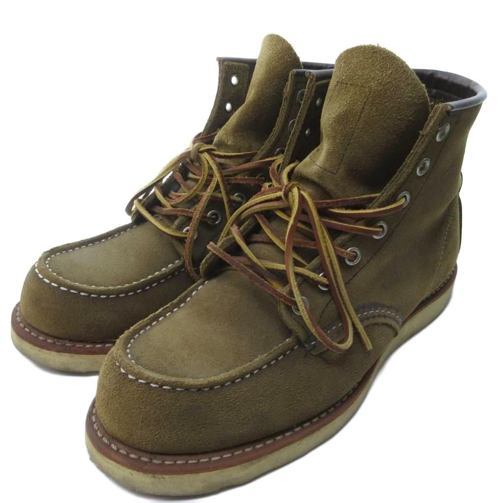 【中古】レッドウィング REDWING 美品 8881 6inch Classic Moc ワークブーツ レースアップブーツ 茶 ブラウン 25cm レッドウィング REDWING 美品 8881 6inch Classic Moc ワークブーツ