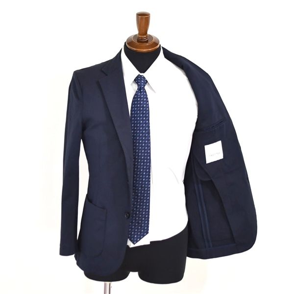 マッキントッシュフィロソフィー TROTTER 2つボタン シングル スーツ A 5 M 濃紺 袖口4つ釦 ノータック H 1 E 55-755-29 TK 044 メンズビジネス 202511
