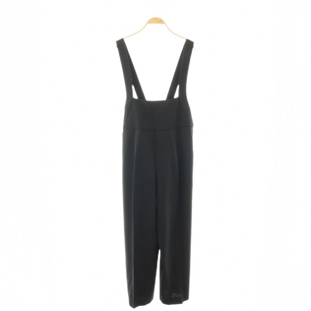 Drawer ドゥロワー ウール モヘア ドロス フレスコ サロペット 38 ドゥロワー Drawer 24SS スラブフレスコサロペット パンツ 38 ブラック