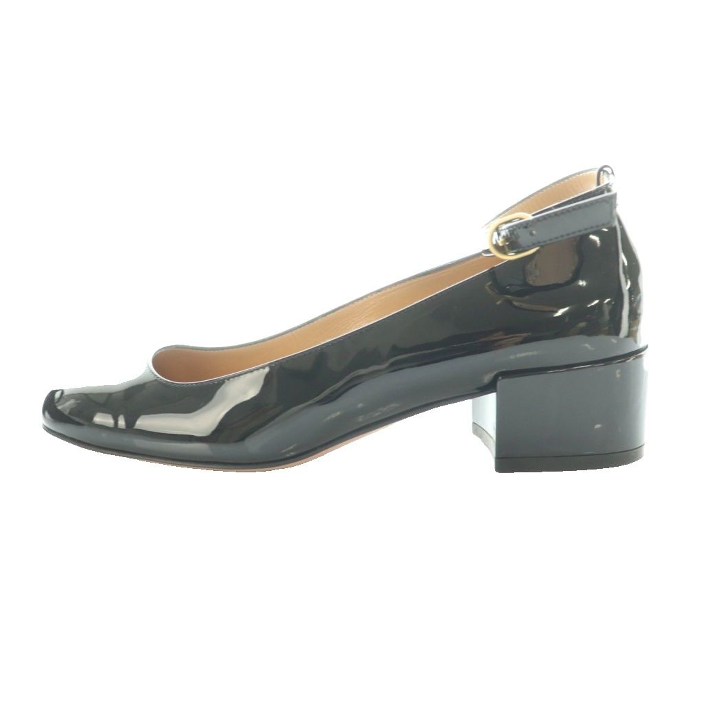 【中古】ペリーコ PELLICO 24AW チャンキーヒールアンクルストラップパンプス Whim Gazette取扱 37 黒 ブラック /SS ペリーコ PELLICO 24AW チャンキーヒールアンクルストラップパンプス