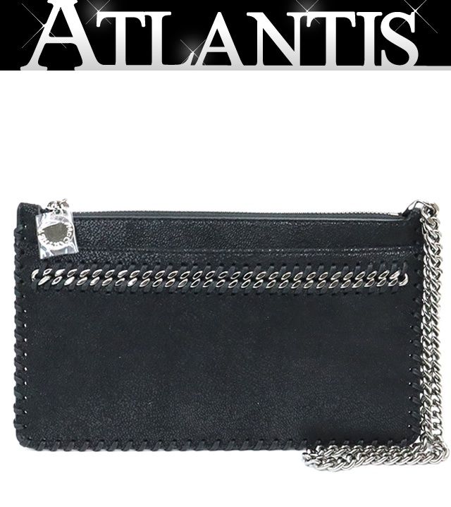 ステラマッカートニー Stella McCarteny s ポーチ フェイクレザー 黒 17864