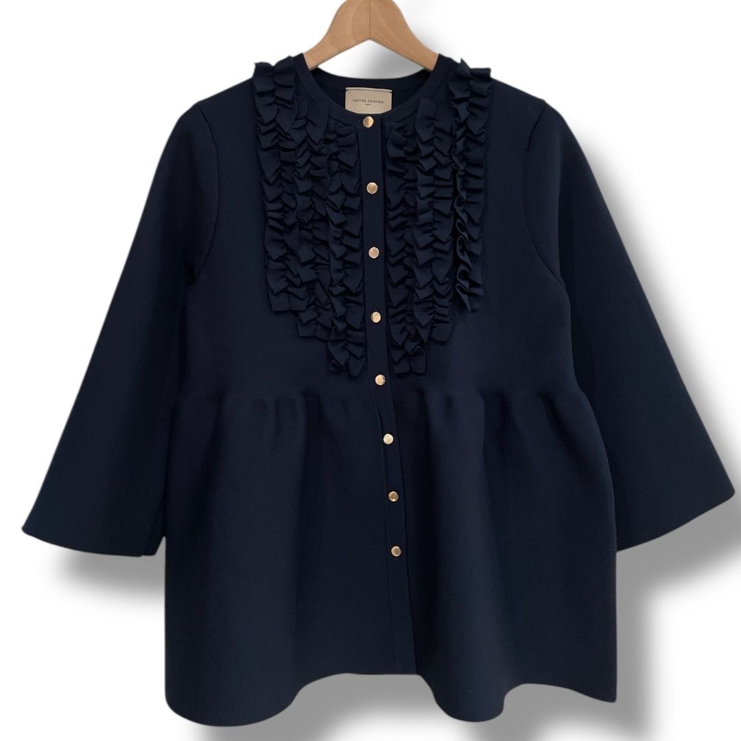 UNITED ARROWS ユナイテッドアローズ ミニフリルニットカーディガン