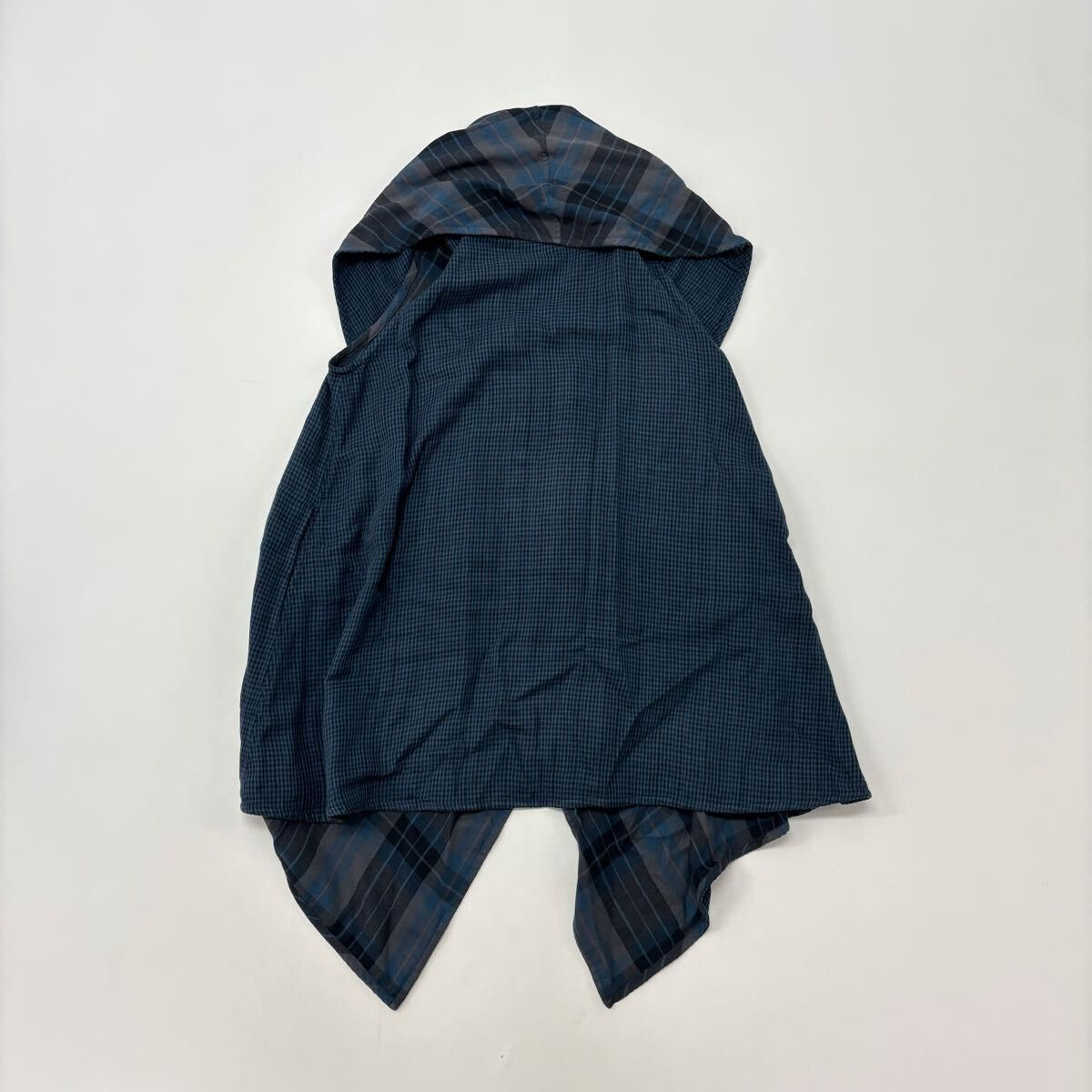 JURGEN LEHL ヨーガンレール デザイン デカボタン チェック ロング