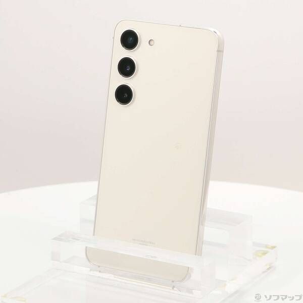 中古品〕 Galaxy S23 256GB クリーム SCG19 au SIMフリー【295