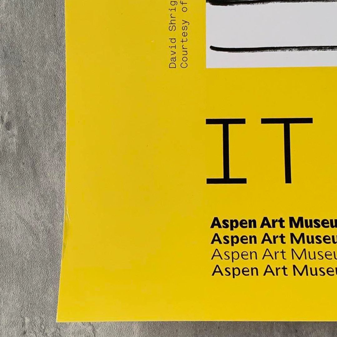 David Shrigley Aspen Art Museum ポスター IT’S THE TICKET 現代アート