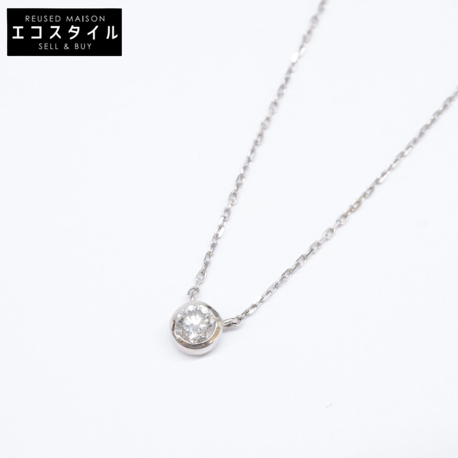 ete エテ 【美品】Pt900 Pt850 0.2 ブライト ダイヤモンド 【公式通販】