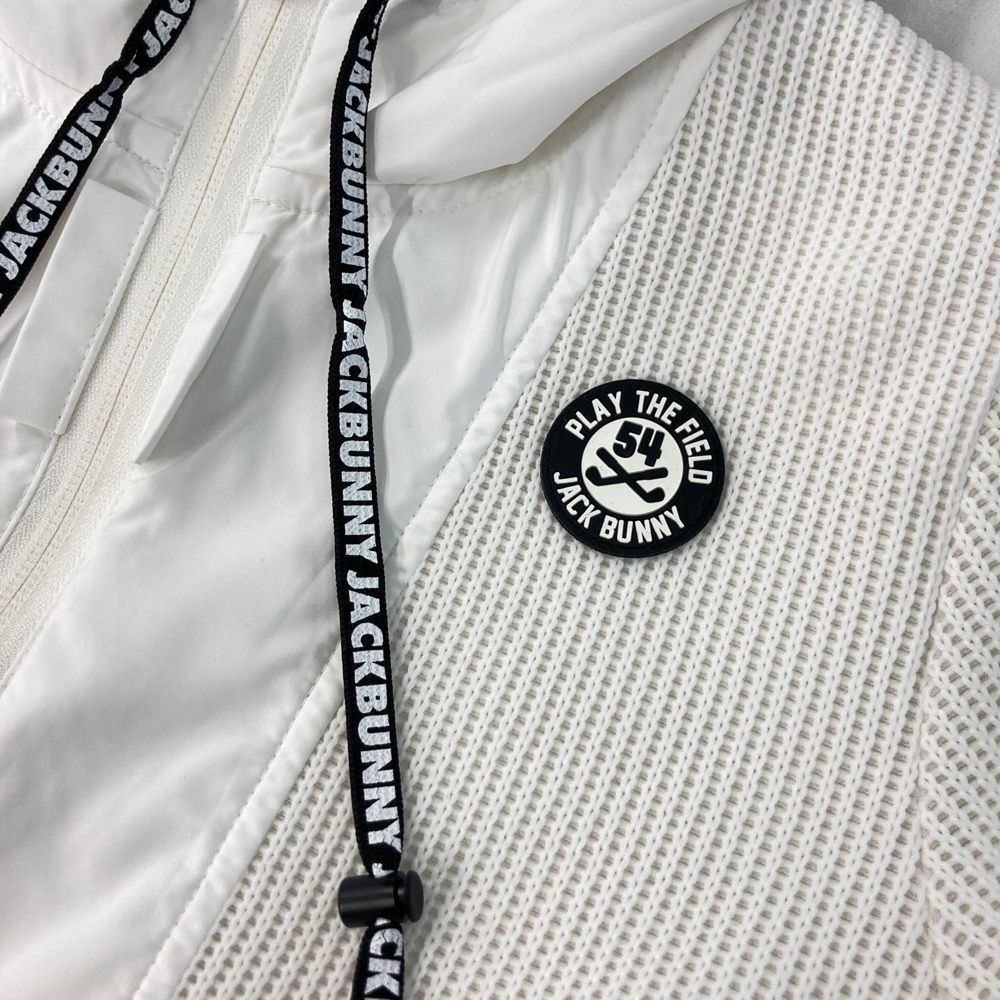 JACK BUNNY ジャックバニー ハーフジップ ホワイト　定価17600円 サイズ：1 JACK BUNNY ジャックバニー ハーフジップ長袖ジャケット