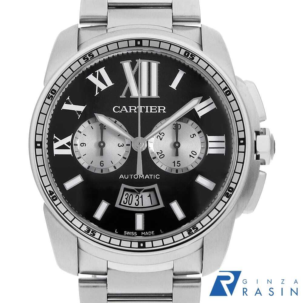 カルティエ カリブル ドゥ カルティエ クロノグラフ W7100061 中古 メンズ