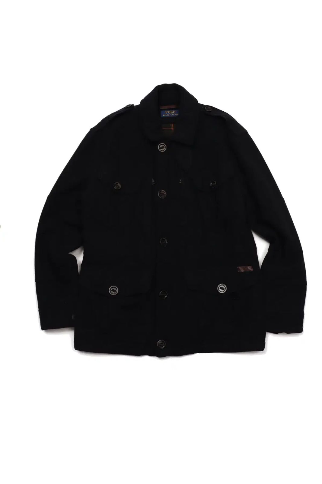 POLO RALPH LAUREN ダークネイビー ウール サファリ ジャケット size M