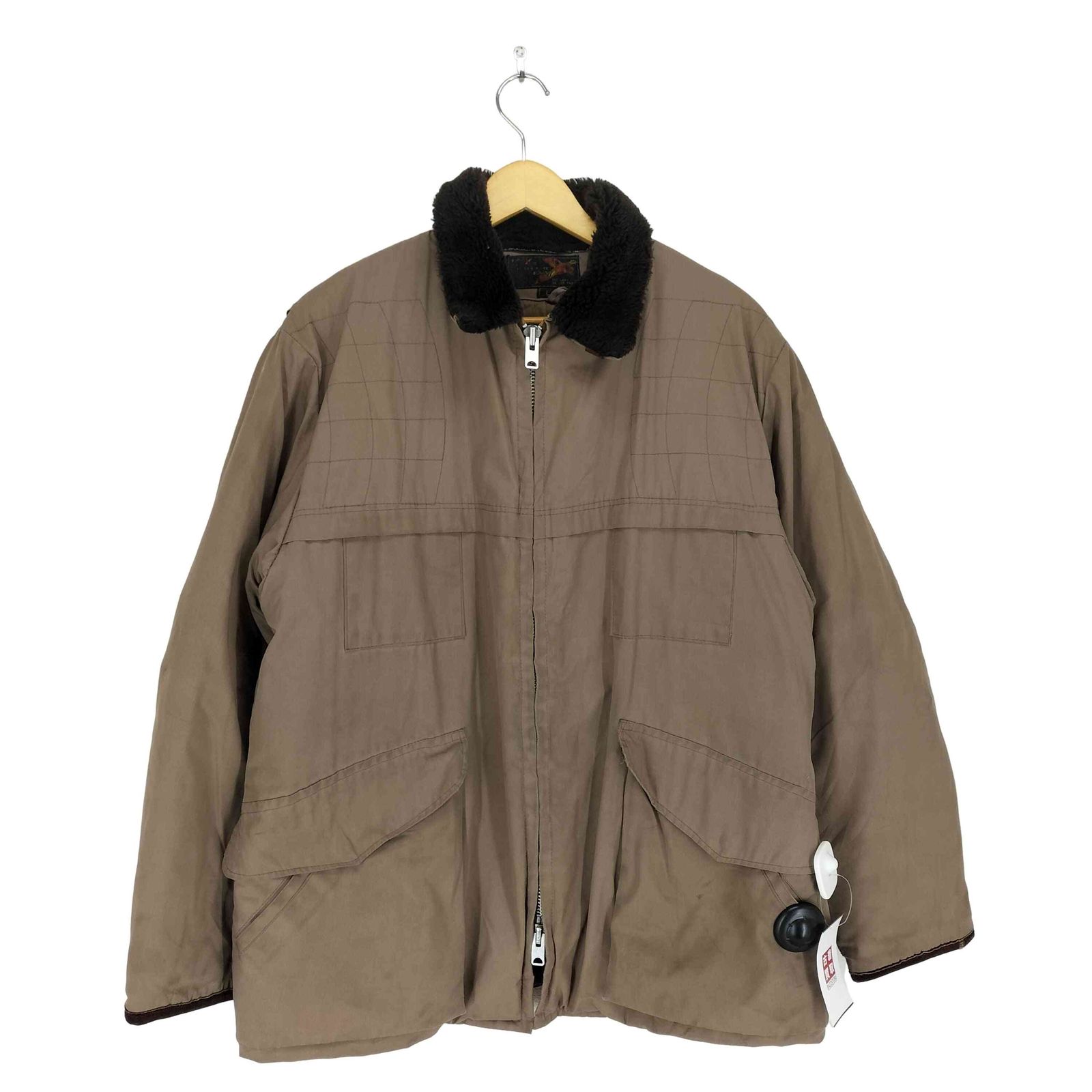 ユーズドフルギ 古着 AMERICA S FINEST 60 TALONジップ 襟ボアハンティングジャケット メンズ L