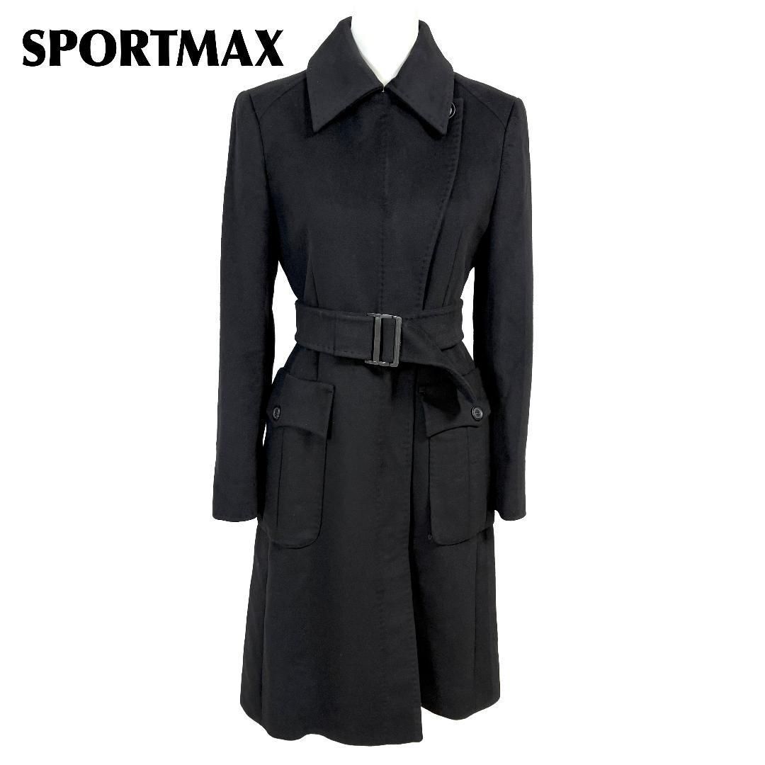 MaxMara sportmax最高級PIACENZAロングコート26万カシミヤ エス 