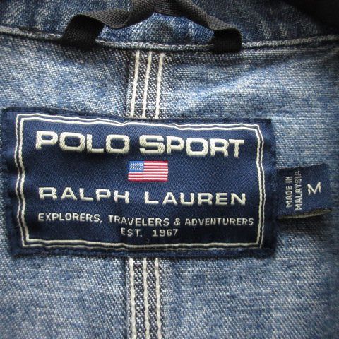90s ポロスポーツ ラルフローレン デニム ヴィンテージ カバーオール L ラルフローレン RALPH LAUREN ポロスポーツ POLO SPORT デニム