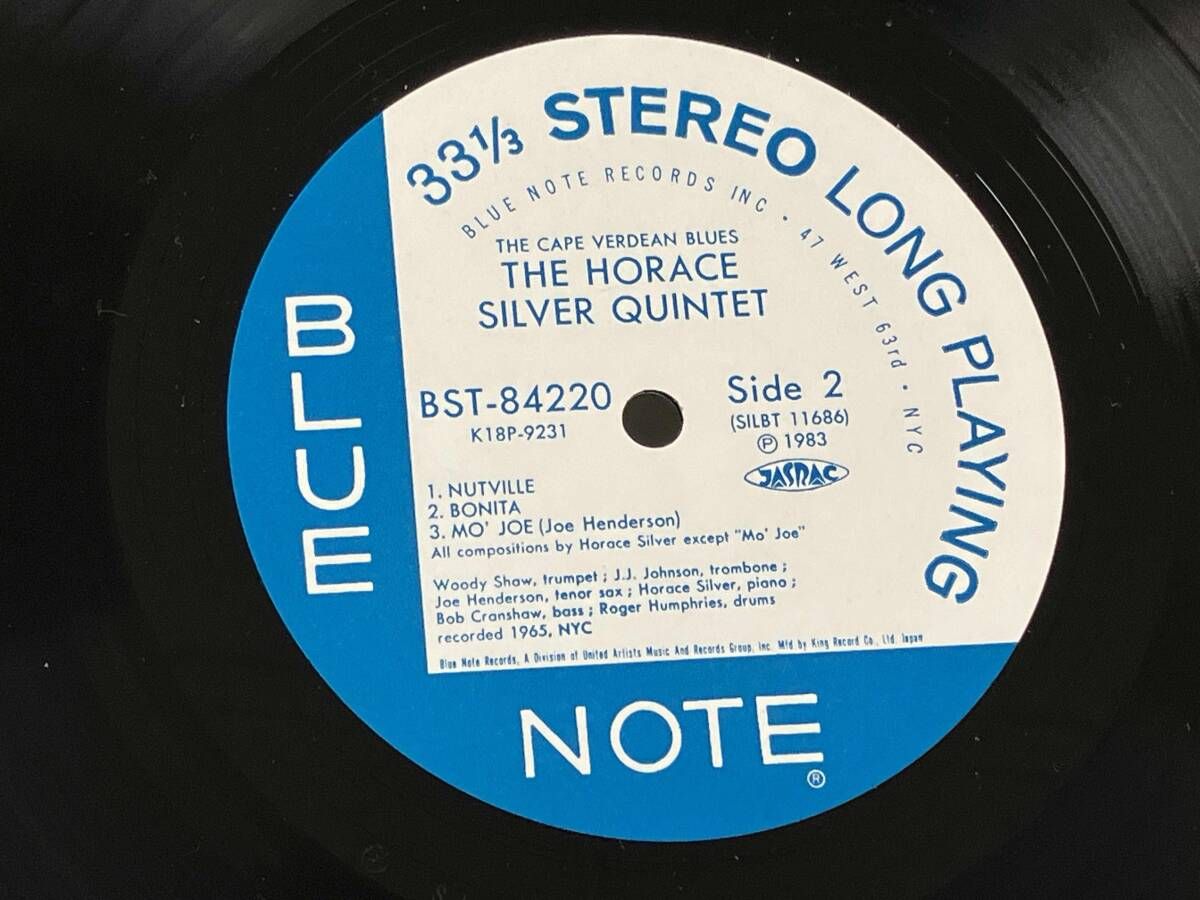LP】ホレス・シルヴァー THE CAPE VERDEAN BLUES K18P9231 stereo