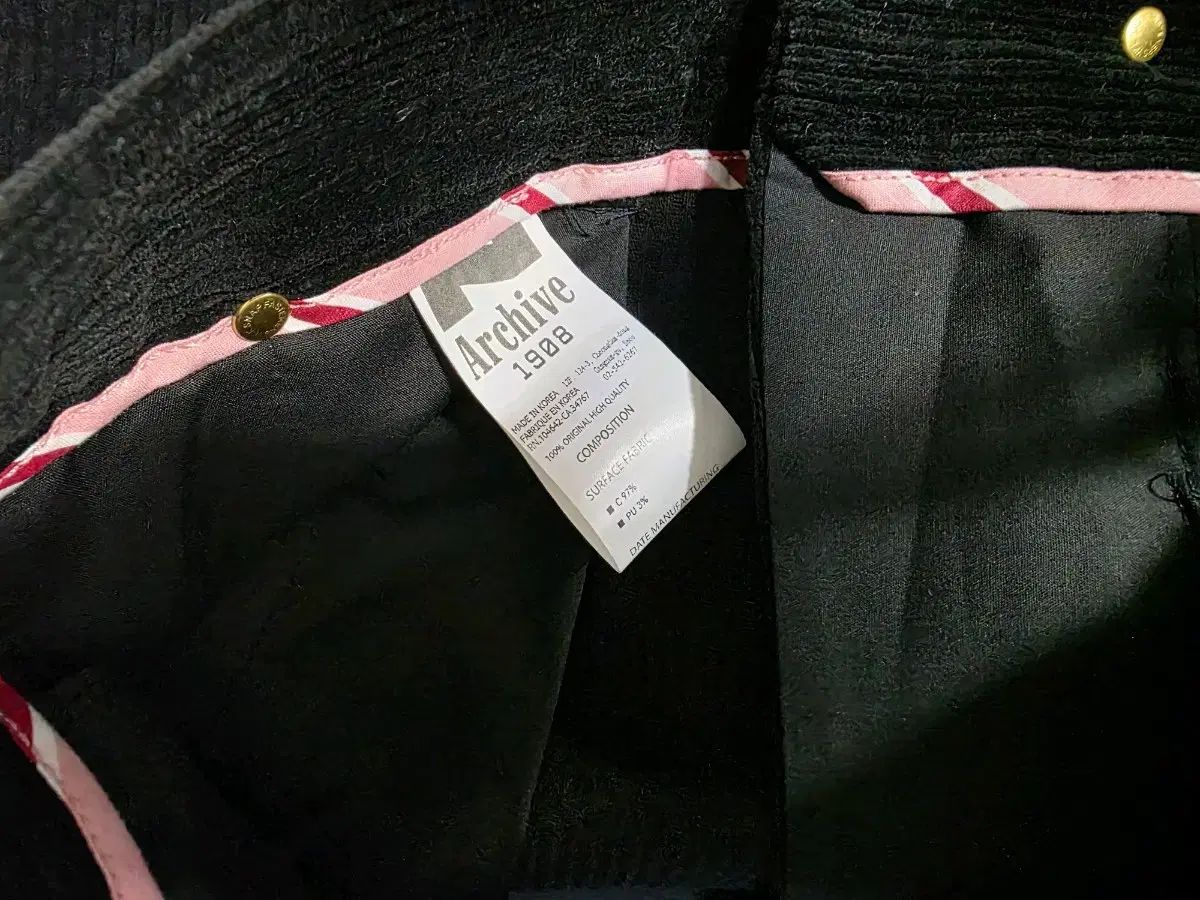 BEYOND CLOSET ビヨンドクローゼット スタジャン ホエール コーデュロイ パンツ ブラック M