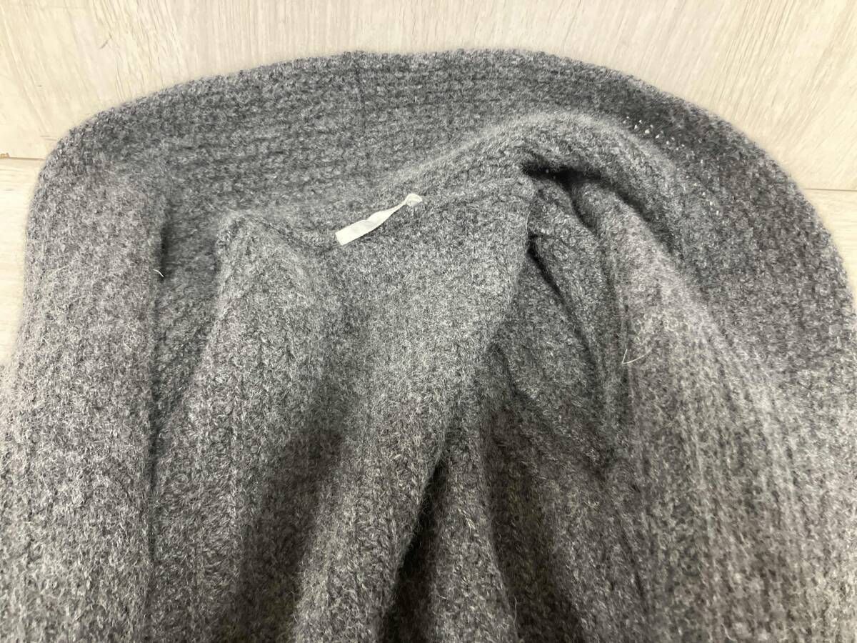 n100/エヌワンハンドレッド/カシミヤロングカーディガン/グレー/n-9217