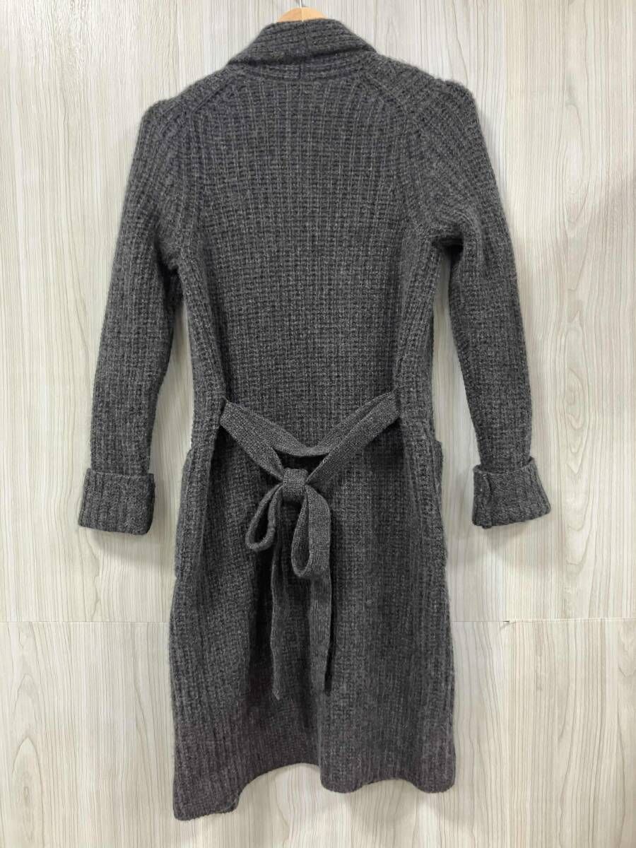 n100/エヌワンハンドレッド/カシミヤロングカーディガン/グレー/n-9217