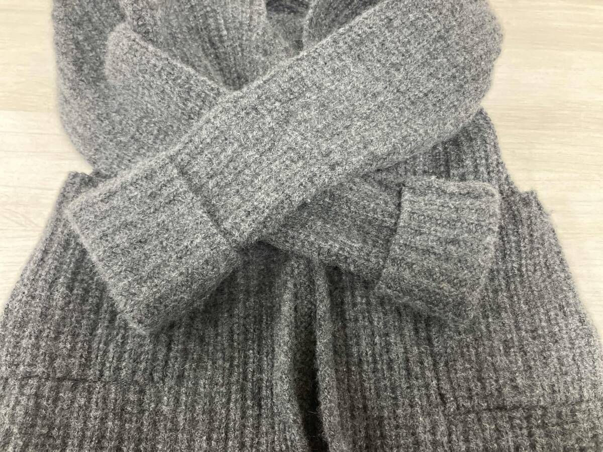 n100/エヌワンハンドレッド/カシミヤロングカーディガン/グレー/n-9217