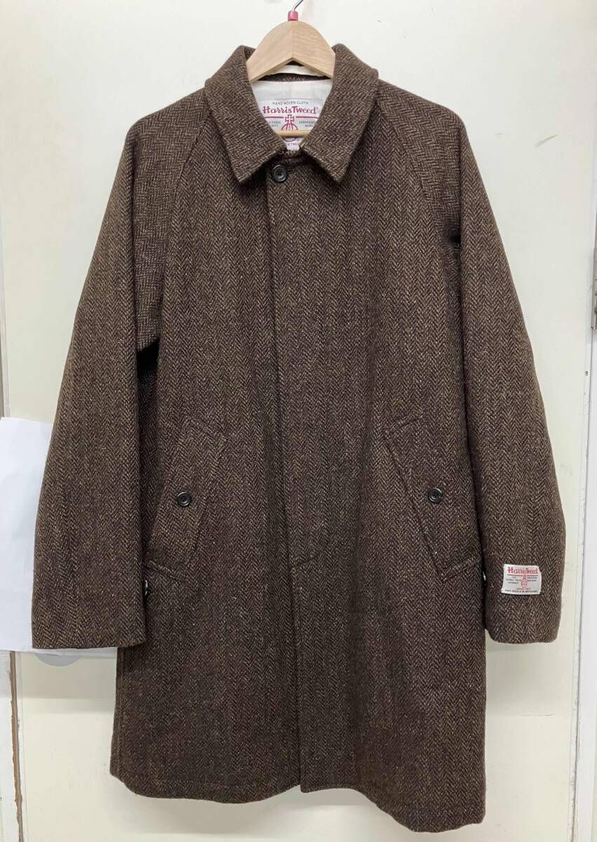 BEAMS コート ブラウン トレンチコート Harris Tweed 11-039-803 Mサイズ