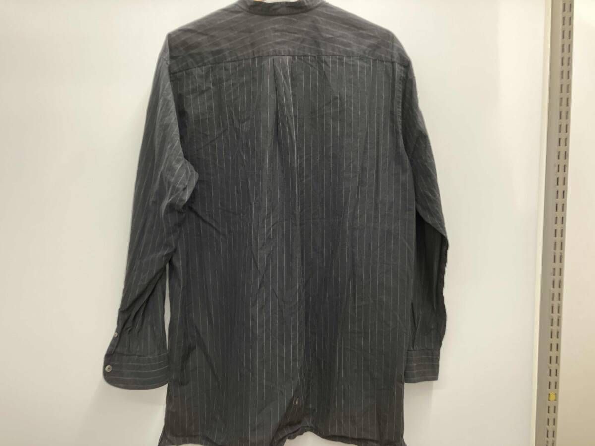 COMOLI コモリ 長袖シャツ Q 03-02002 ブラック ストライプ サイズ2