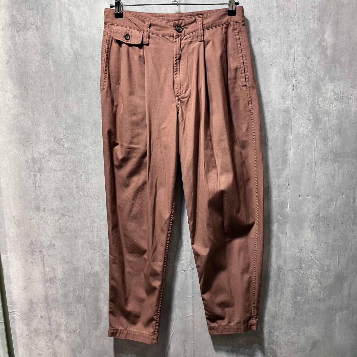 ISSEY MIYAKE MEN 2タックパンツ サイズ1 ブラウン系 イッセイミヤケメン