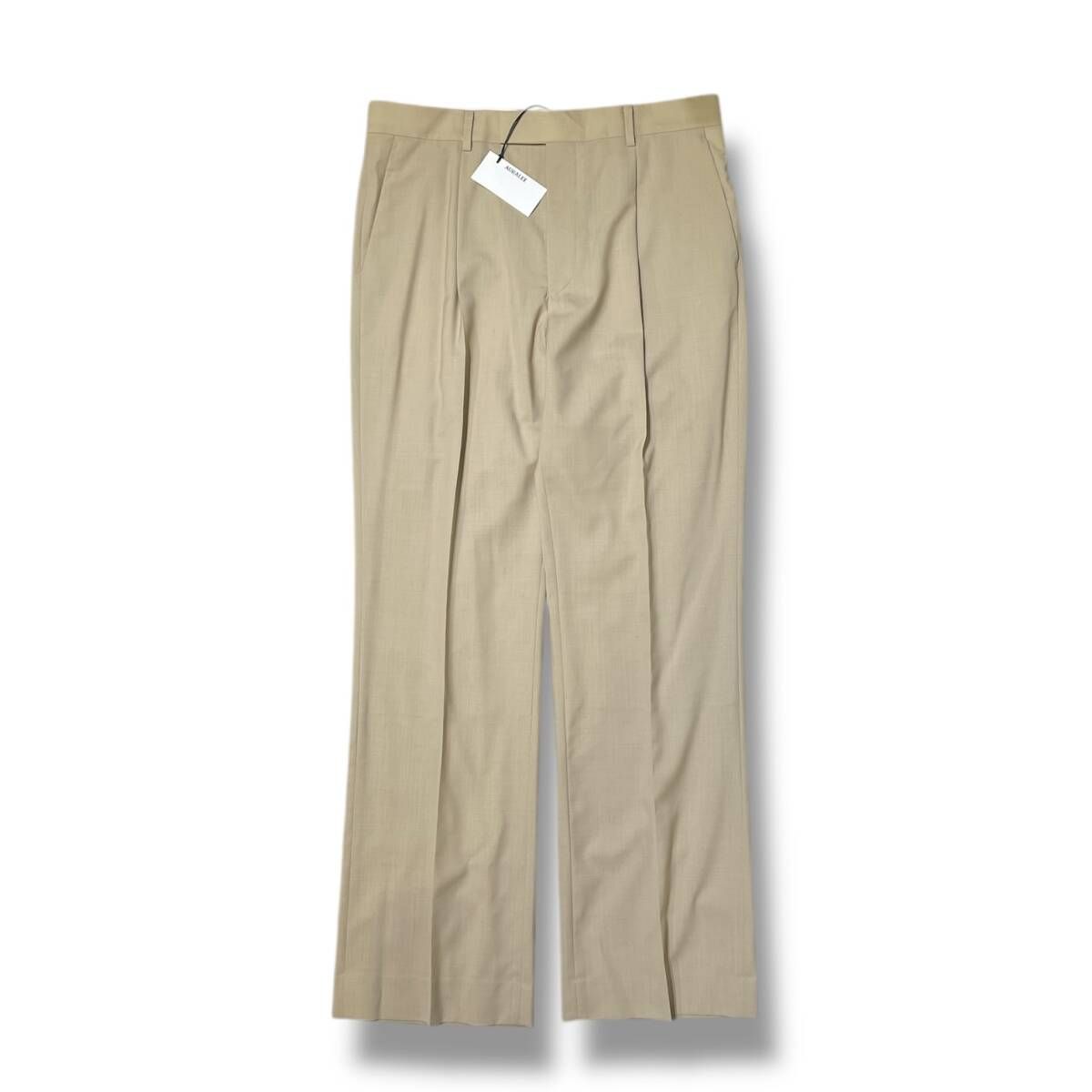 AURALEE 綿パン SUPER FINE WOOL SLACKS サイズ5 ベージュ オーラリー