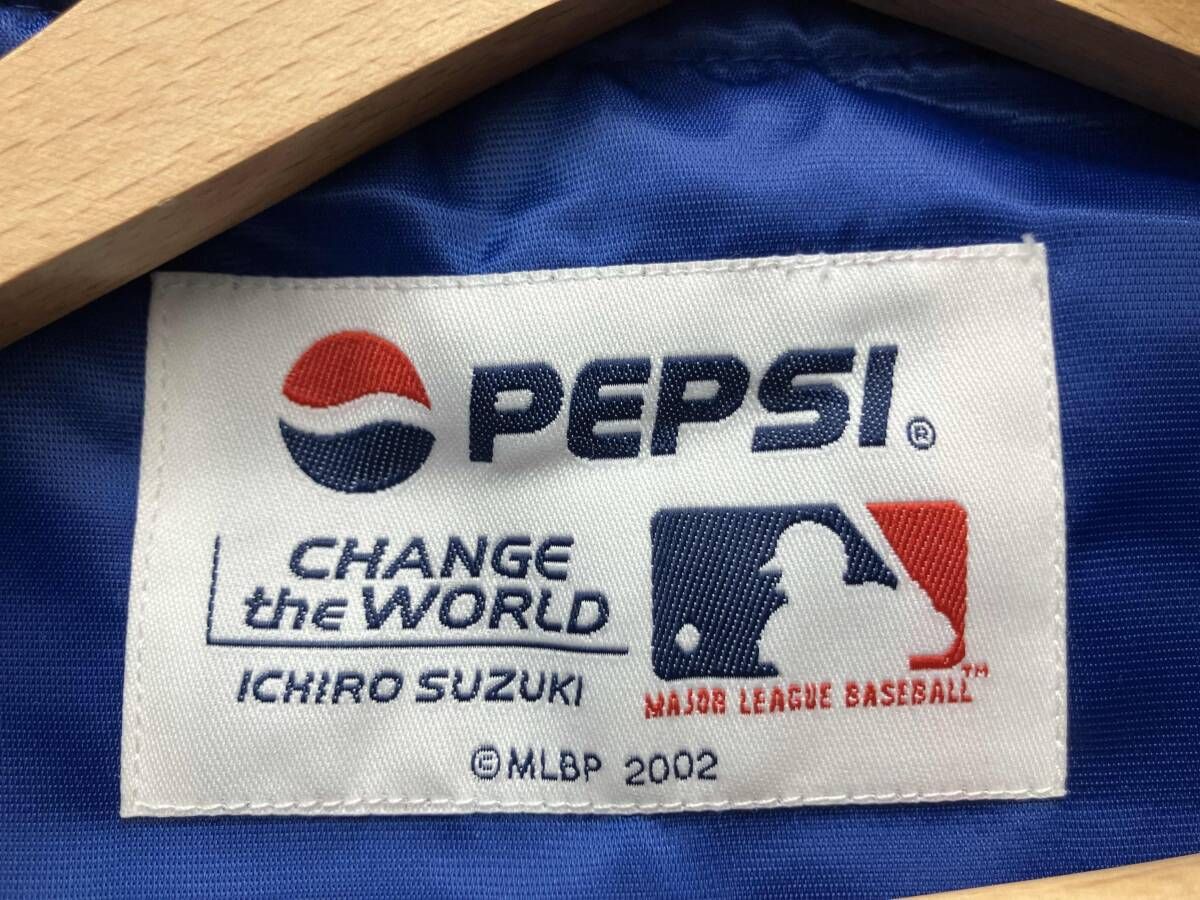 MLB×PEPSI/スタジャン/ CHANGE THE WORLD 2002 ICIRO SUZUKI ブルー