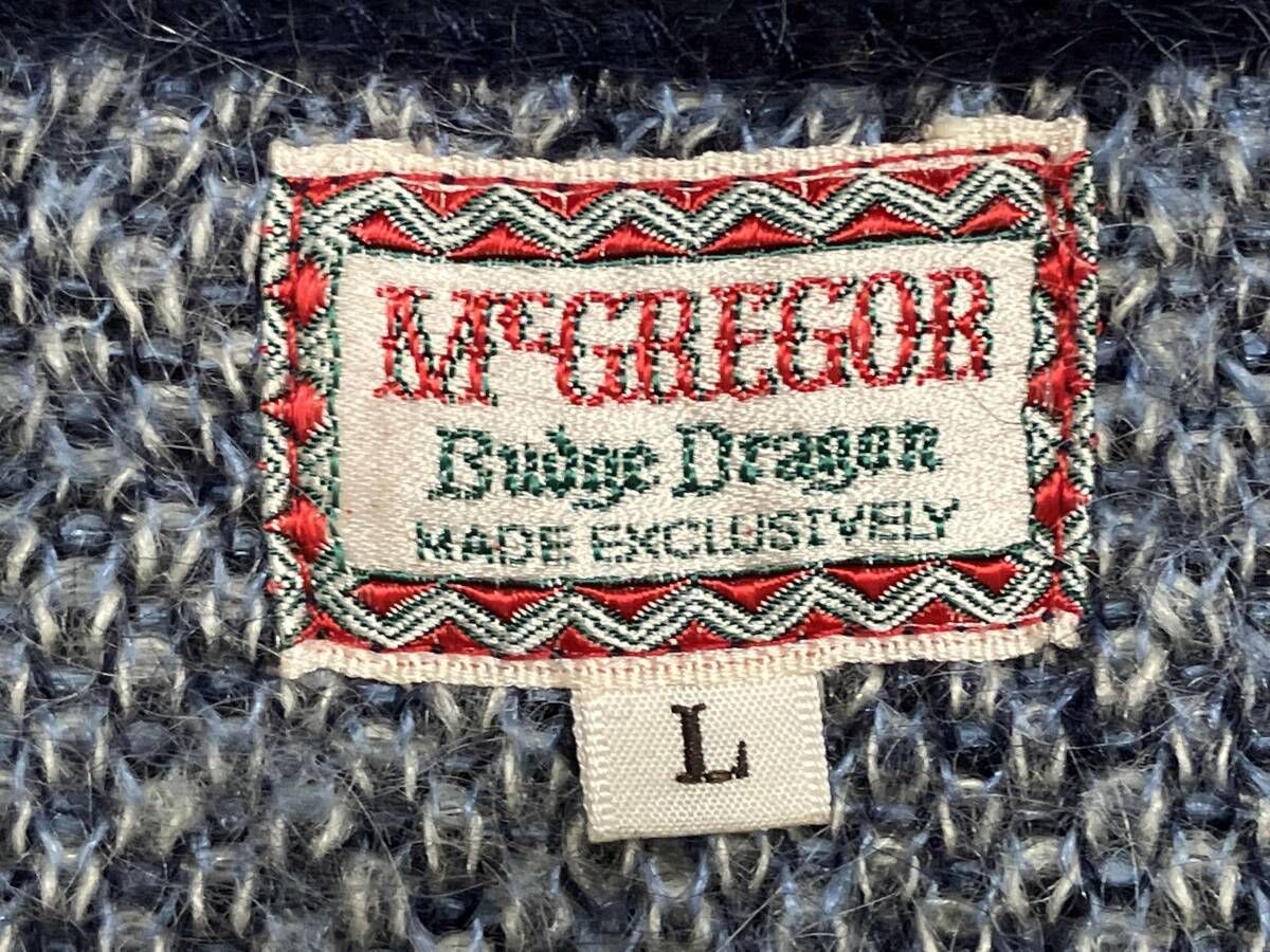 マクレガー　モヘア風　アーガイル　アクリルカーディガン 中古・古着通販】McGREGOR (マクレガー) アーガイルチェックアクリル