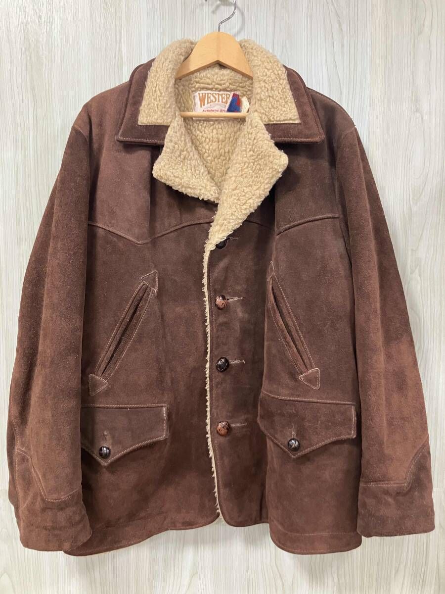 WESTERN schott ブラウン スエード ランチコート アメリカ　USA 公式 SCHOTT/ショット/スエードランチジャケット/WESTERN/ブラウン